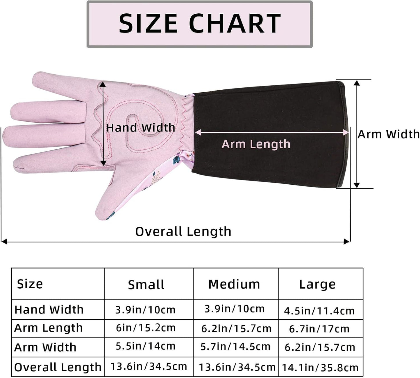 Women's Medium Purple Leather Gardening Gloves, Protective and Flexible