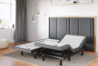 Split King Adjustable Bed Base with Quick Assembly, Head and Foot Articulation, USB Charging Ports, Zero Gravity Feature, Dual Massage Functionality, Wireless Control, Classic Design