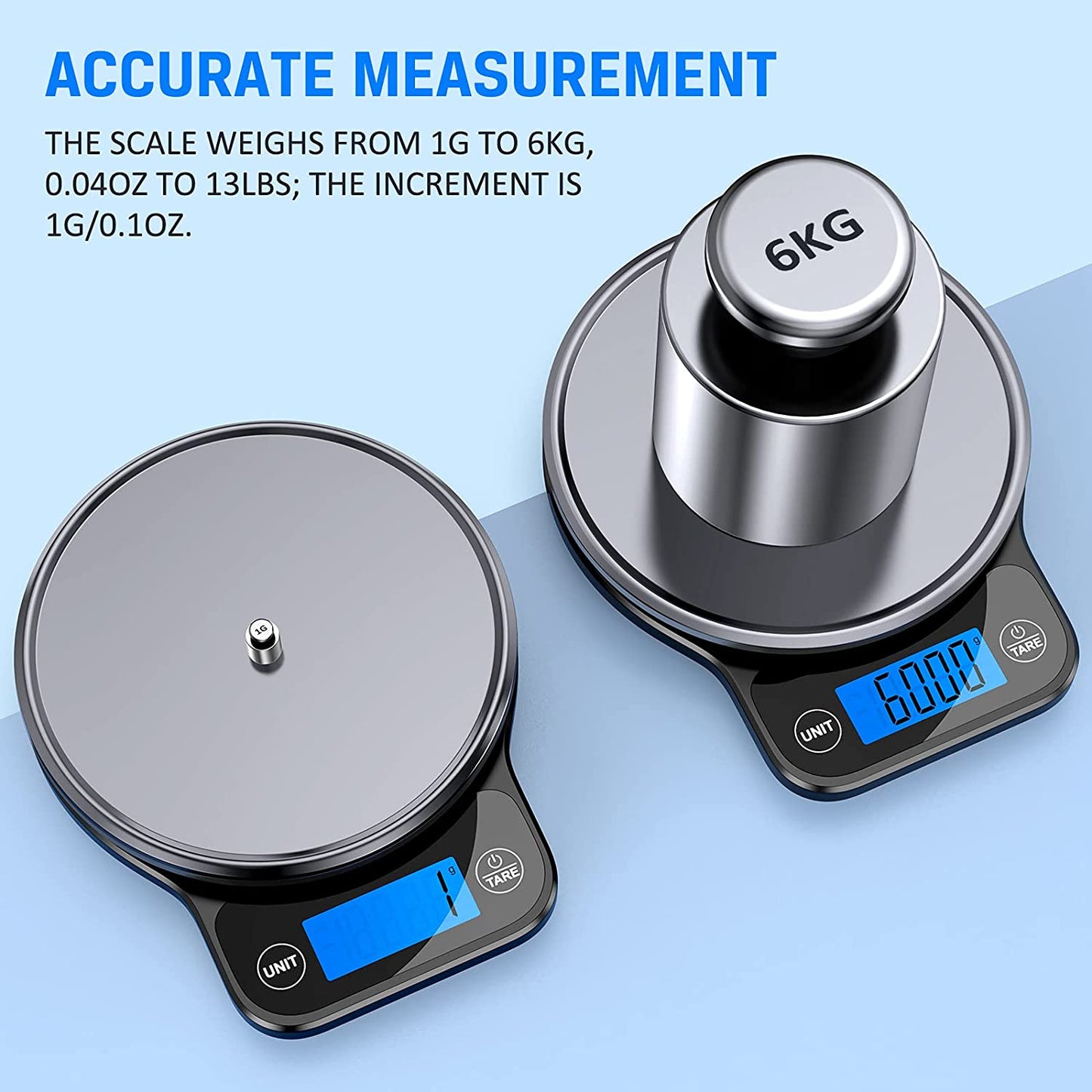 Digital Kitchen Food Scale for Weight Management and Culinary Precision, Featuring Black Stainless Steel Platform and Large LCD Display for Ounces and Grams