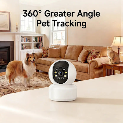 Hawkray Smart Pet Monitor for Multi-Pet Homes | 360° Coverage | 3MP 2K HD Resolution | AI-Powered Pet Recognition | Two-Way Audio and Home Security System