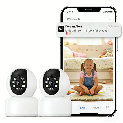 Hawkray Smart Pet Monitor for Multi-Pet Homes | 360° Coverage | 3MP 2K HD Resolution | AI-Powered Pet Recognition | Two-Way Audio and Home Security System