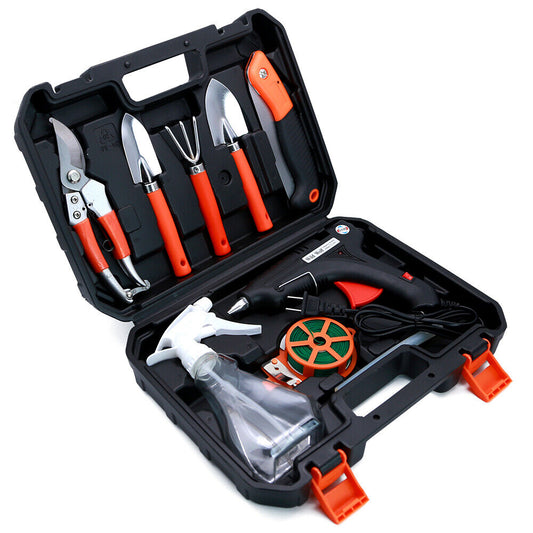 9-Piece Stainless Steel Gardening Tool Set Gift Kit