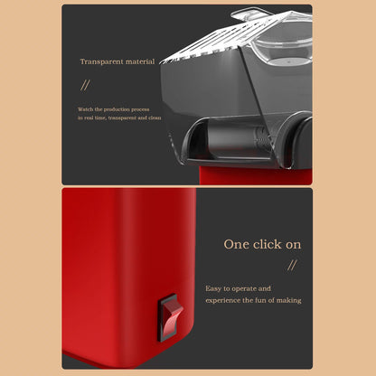 Electric Popcorn Maker - Red Hot Air Popper