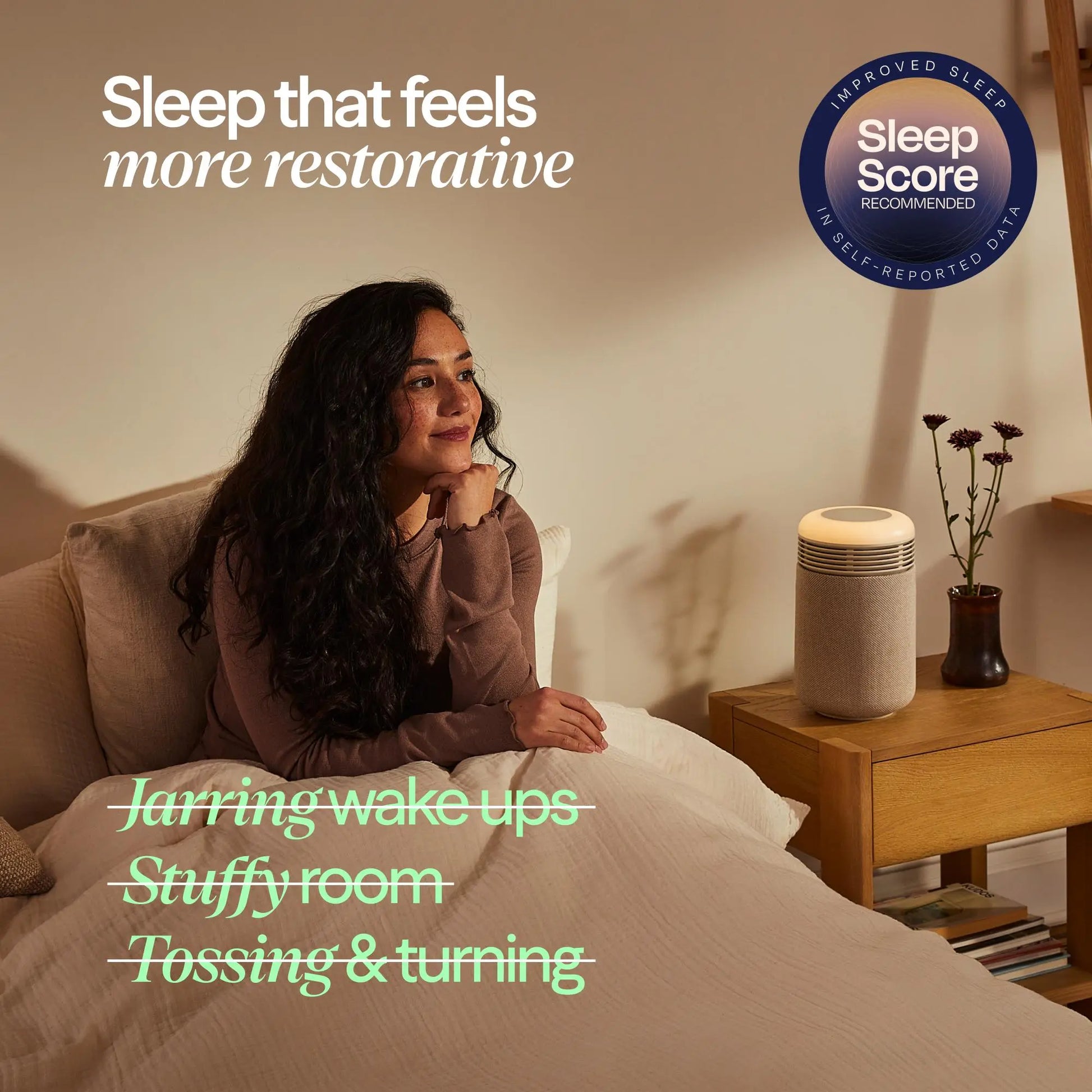 Mini Restful™ Sunrise Clock Air Purifier - Coastal Beige