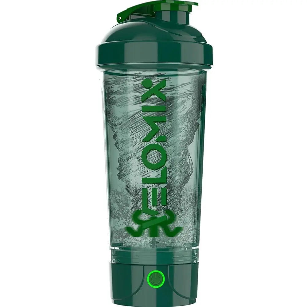VELOMIX 24oz Electric Protein Shake Mixer Bottle - USB-C Rechargeable, Leak-Proof Design, 80 Mixes per Charge, One-Touch Operation, Easy to Clean, Durable BPA-Free PP/PE Plastic for Gym Use