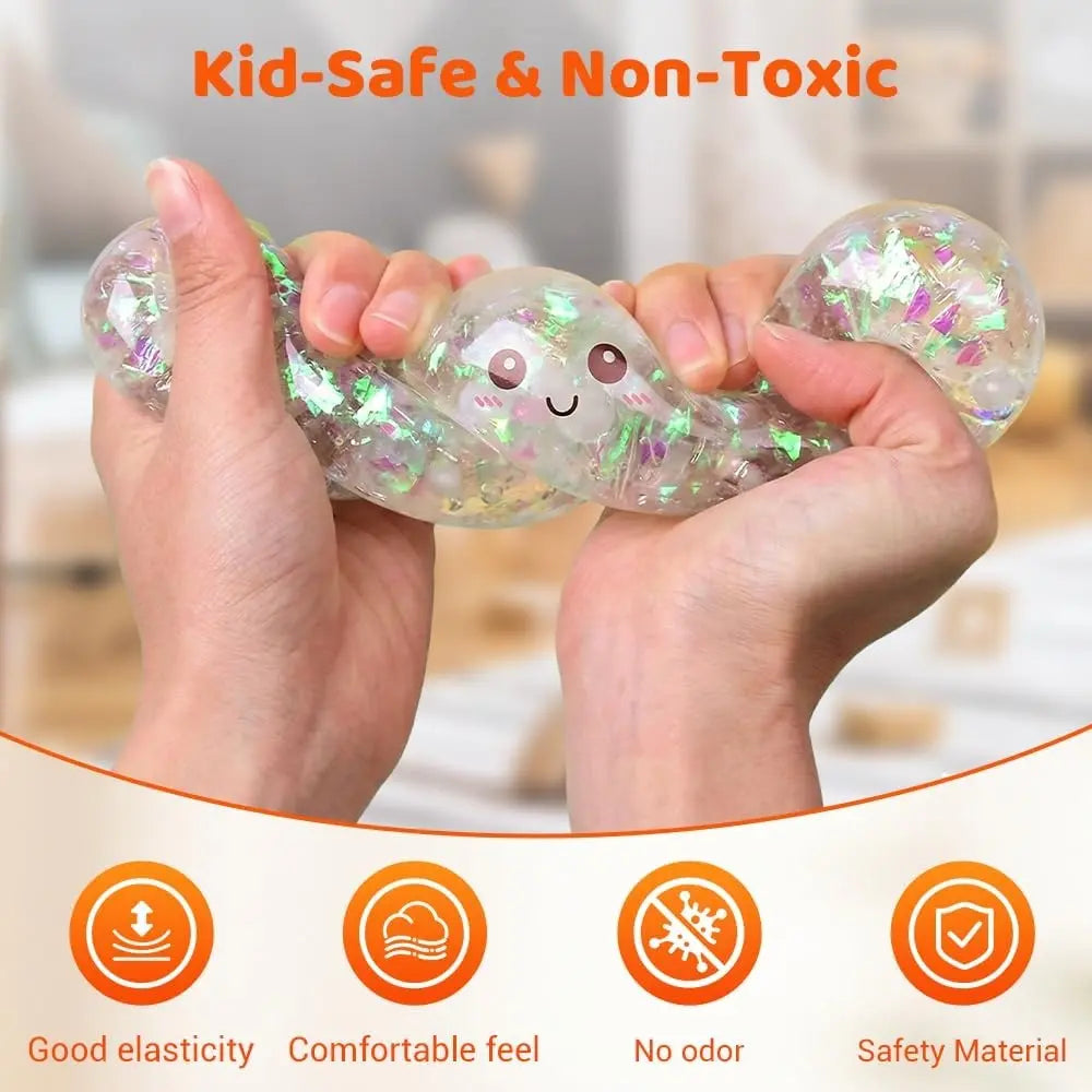Glitter Dumpling Squishy Toy Blind Box Series with Steamer - Anxiety Relief and Surprise Unboxing Gift Option
